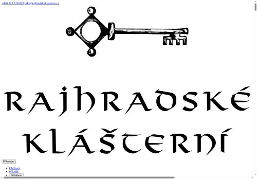 Zobrazit webové stránky Rajhradské klášterní