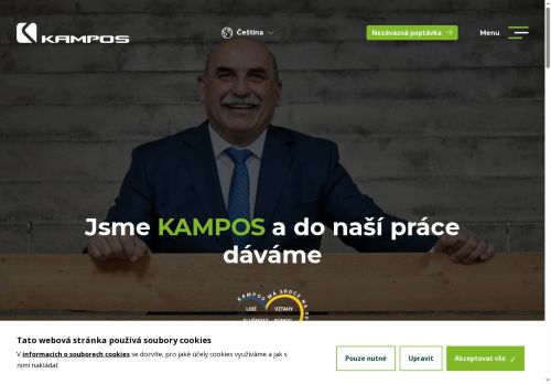 Webové stránky KAMPOS, s.r.o., Kuřim