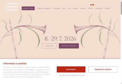 Zobrazit webové stránky Hudební festival Znojmo