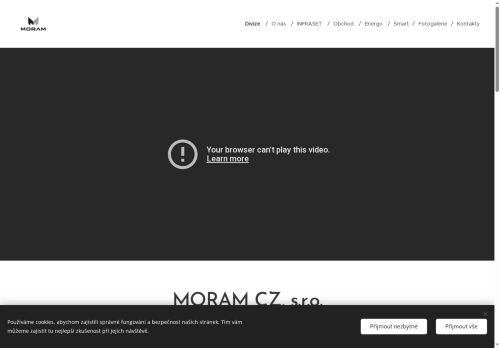 Webové stránky MORAM CZ, s.r.o., Hodonín