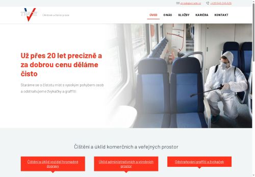 Webové stránky V-TRADE, s.r.o., Břeclav