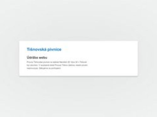 Tišnovská pivnice