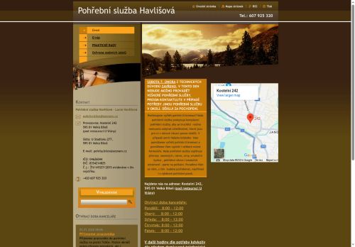Zobrazit webové stránky Pohřební služba Havlišová