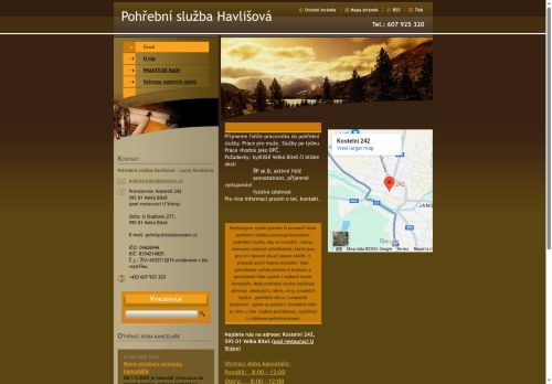 Zobrazit webové stránky Pohřební služba Havlišová