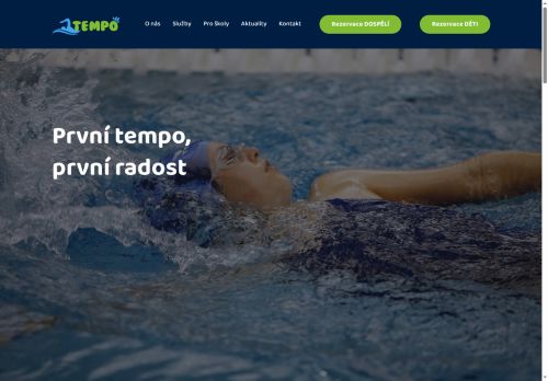 Zobrazit webové stránky Plavecká škola Tempo
