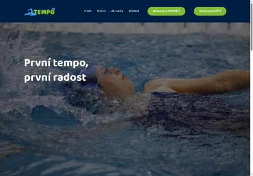 Zobrazit webové stránky Plavecká škola Tempo
