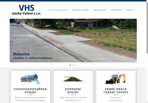 Zobrazit webové stránky VHS - stavby Vyškov s.r.o.