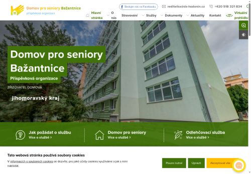 Domov pro seniory Bažantnice, příspěvková organizace nabízí práci na pozici všeobecná sestra (m/ž) v obci Hodonín