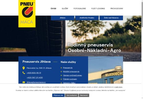 Velkoobchod pneu Vladimír Máca s.r.o. nabízí práci na pozici Mechanik pneuservisu (m/ž) v obci Žďár nad Sázavou