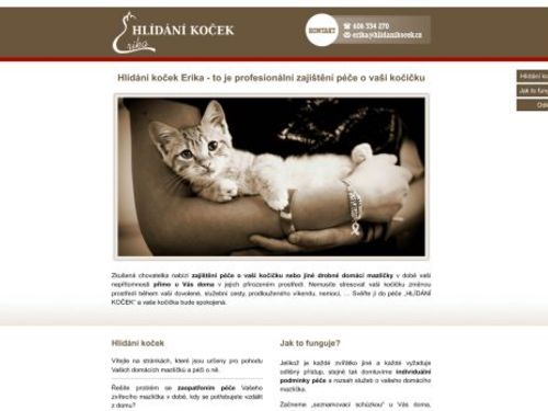 Hlídání koček Erika