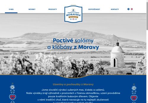 Webové stránky POCTIVÁ MORAVSKÁ - sociální podnik, a.s., Hodonín