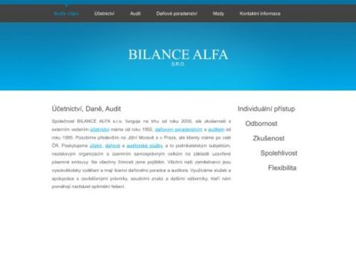 BILANCE ALFA s.r.o.