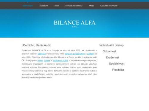 BILANCE ALFA s.r.o.