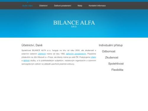 BILANCE ALFA s.r.o.