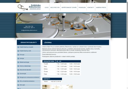 Zobrazit webové stránky Lékárna - poliklinika