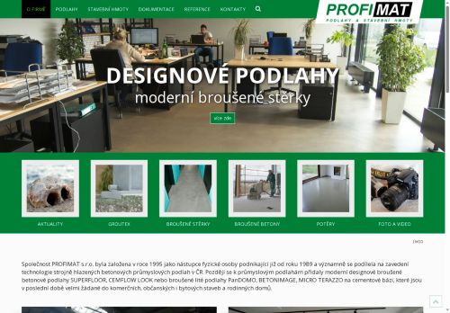 Zobrazit webové stránky PROFIMAT s.r.o.