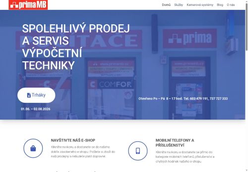 Zobrazit webové stránky PRIMA MB