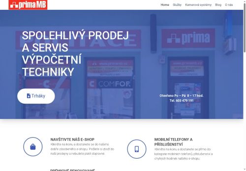 Zobrazit webové stránky PRIMA MB
