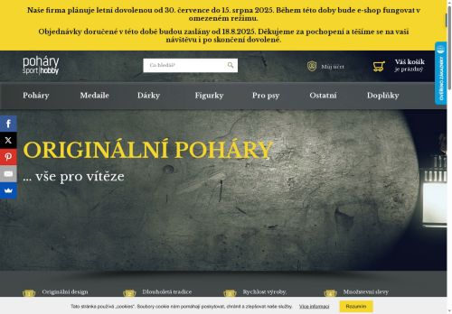 Zobrazit webové stránky Poháry Sport hobby