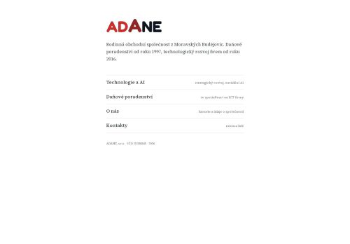 Zobrazit webové stránky ADANE, s.r.o.