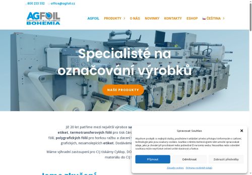 AG-FOIL BOHEMIA s.r.o. nabízí práci na pozici ADMINISTRATIVNÍ PRACOVNÍK/PRACOVNICE - ZÁKAZNICKÝ SERVIS v obci Břeclav
