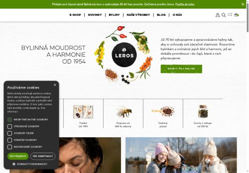 Webové stránky LEROS, s.r.o., Plzeň