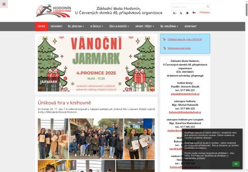 Zobrazit webové stránky Základní škola Hodonín, U Červených domků 40