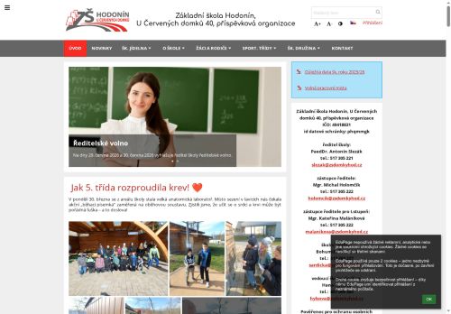 Zobrazit webové stránky Základní škola Hodonín, U Červených domků 40