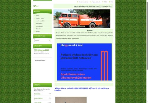 Zobrazit webové stránky Sbor dobrovolných hasičů Ketkovice