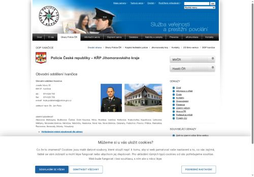 Zobrazit webové stránky Policie Ivančice