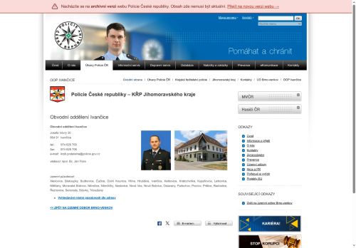 Zobrazit webové stránky Policie Ivančice
