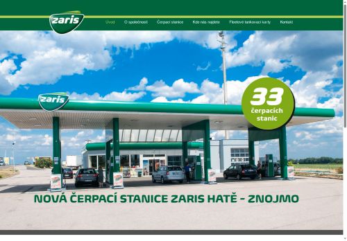 Webové stránky ZARIS s.r.o., Těšany