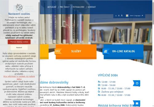 Zobrazit webové stránky Knihovna Velká Bíteš