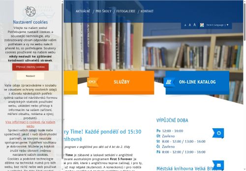 Zobrazit webové stránky Knihovna Velká Bíteš