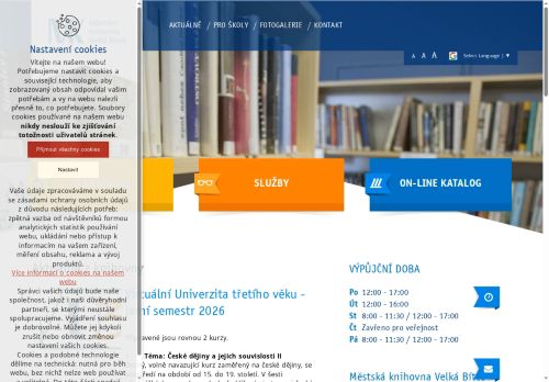 Zobrazit webové stránky Knihovna Velká Bíteš