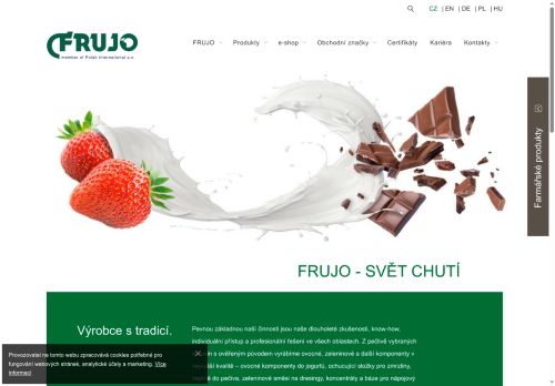 FRUJO, a. s. nabízí práci na pozici PRACOVNÍK/ PRACOVNICE NA OBSLUHU VÝROBNÍCH STROJŮ A VARNÝCH ZAŘÍZENÍ v obci Tvrdonice