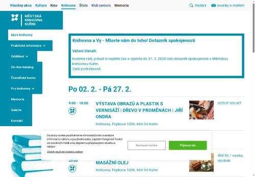 Zobrazit webové stránky Městská knihovna Kuřim