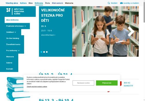Zobrazit webové stránky Městská knihovna Kuřim