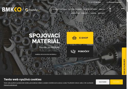 Webové stránky handy corp. s.r.o., Veselí nad Moravou