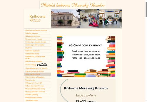 Zobrazit webové stránky Městská knihovna Moravský Krumlov