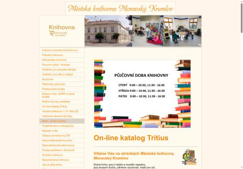 Zobrazit webové stránky Městská knihovna Moravský Krumlov
