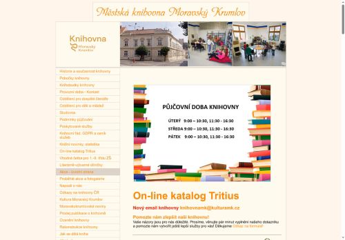 Zobrazit webové stránky Městská knihovna Moravský Krumlov