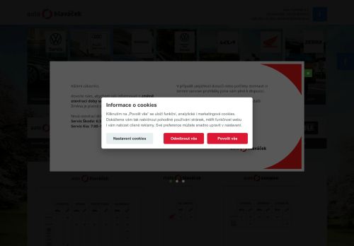 Webové stránky AUTO Hlaváček a.s., Litomyšl