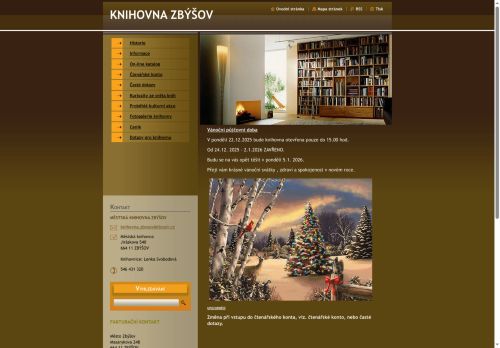 Zobrazit webové stránky Městská knihovna Zbýšov