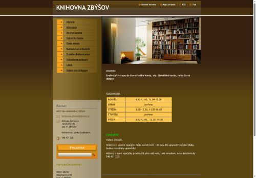 Zobrazit webové stránky Městská knihovna Zbýšov