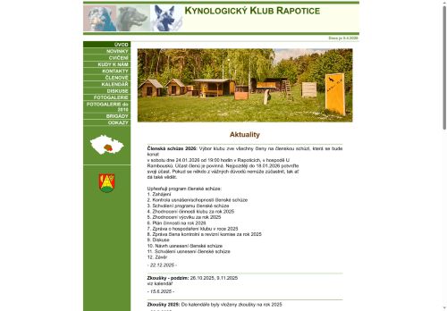 Zobrazit webové stránky Kynologický klub Rapotice