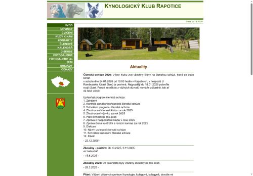 Zobrazit webové stránky Kynologický klub Rapotice