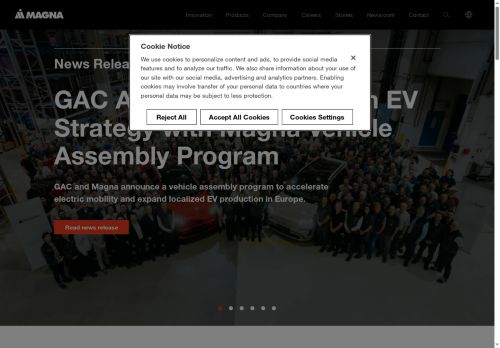 Magna Automotive (CZ) s.r.o. nabízí práci na pozici Trenér/ka v obci Řepov