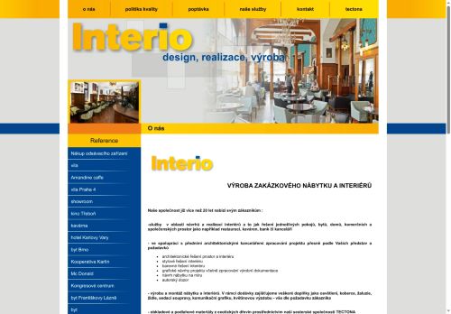 Interio spol. s r. o. nabízí práci na pozici Technik/čka, příprava výroby v obci Litomyšl