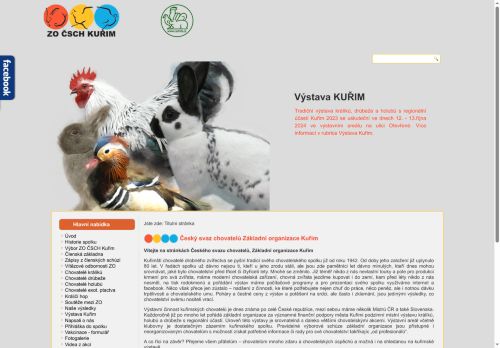Zobrazit webové stránky Český svaz chovatelů Základní organizace Kuřim